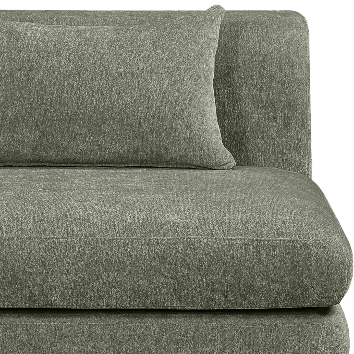 Stellar - Chenille Fabric Upholstered Modular Corner Chair