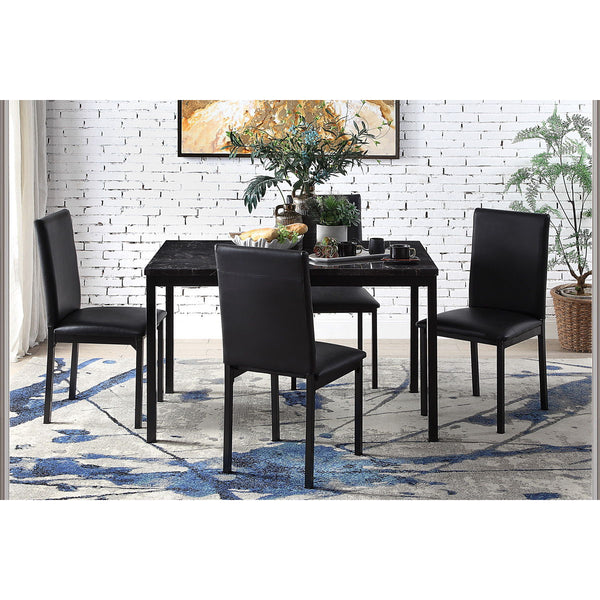Tempe Dining Table, Faux Marble Top