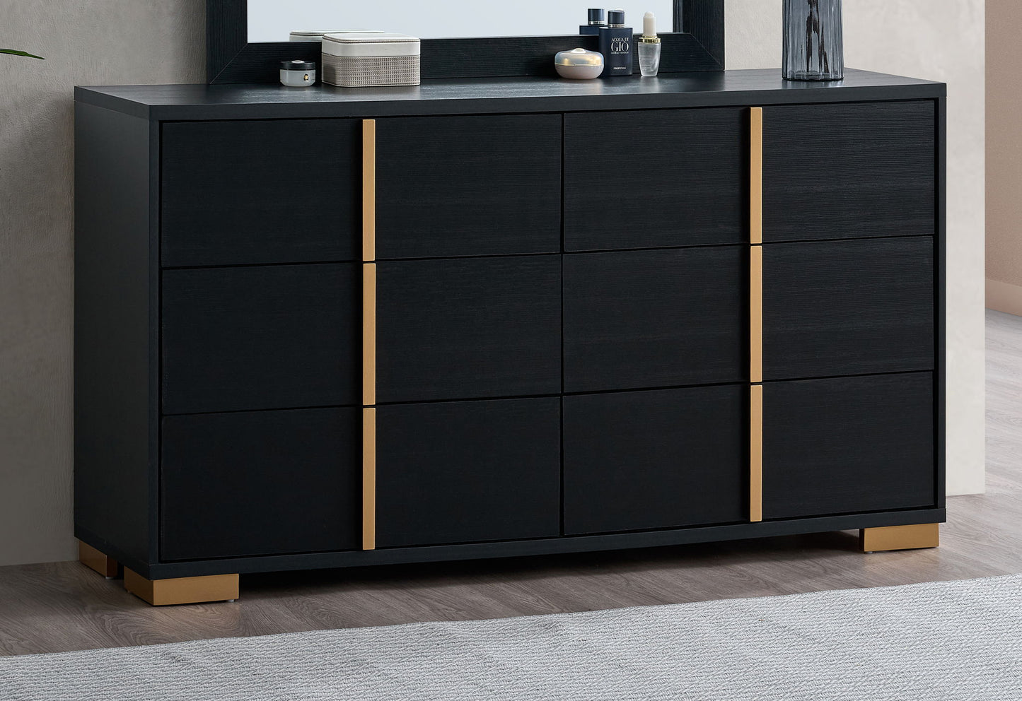 Steeler - Dresser - Black / Gold