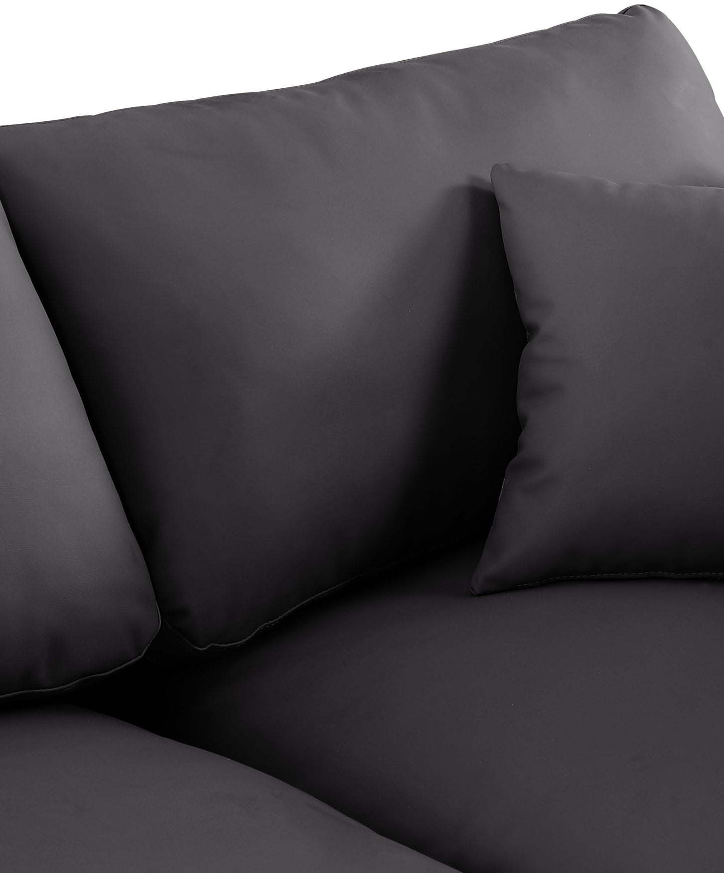 Comfy - 5 Piece Faux Leather Modular Corner Armless Sectional