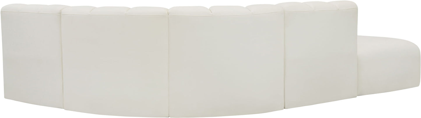 Arc - Faux Leather 5 Piece Corner Modular Sofa