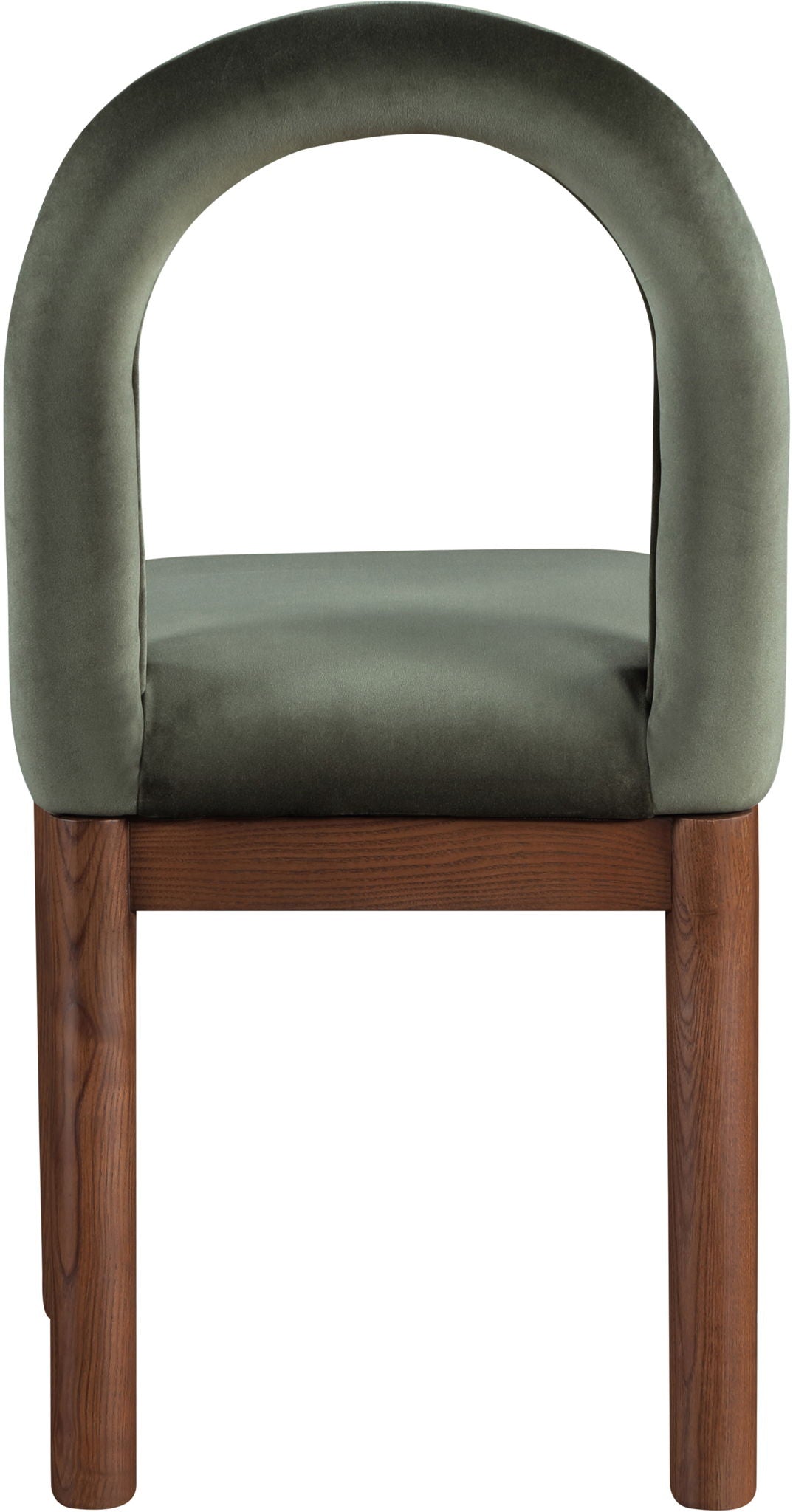 Conrad - Velvet Dining Chair With Brown Legs