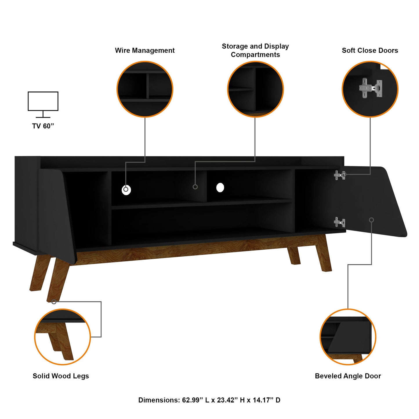 Manhattan Marcus - 63" TV Stand