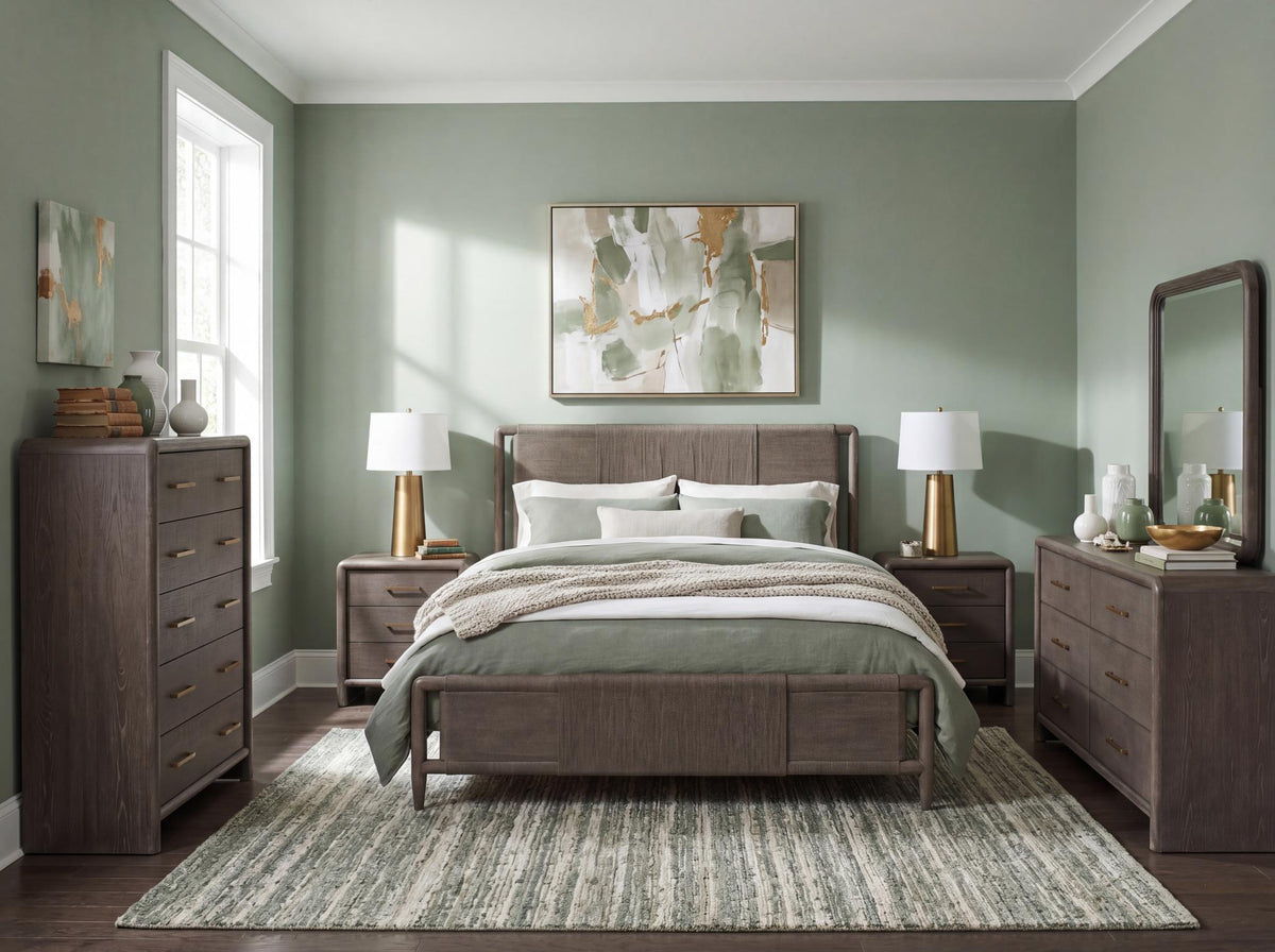 Maren - Complete Woven Panel Bed