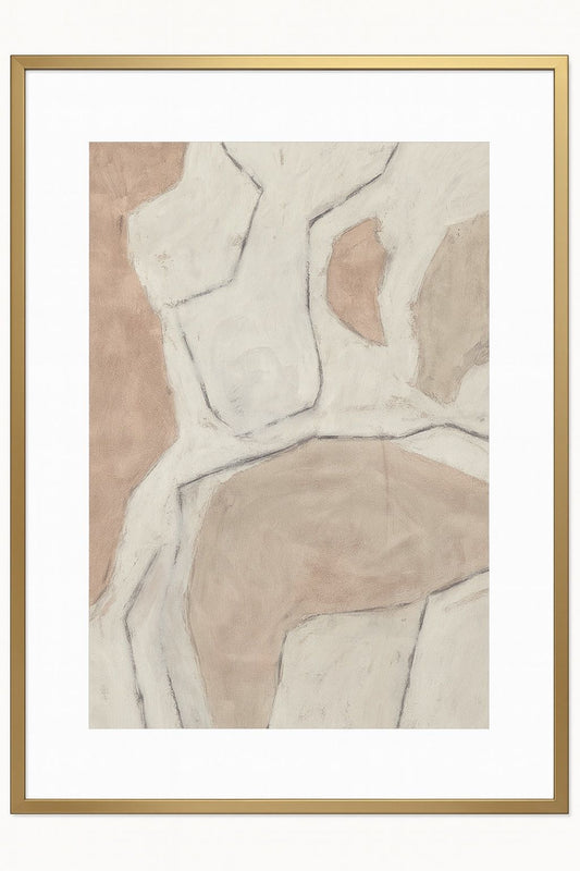 Conversations In The Clouds Framed Print - Cream / White