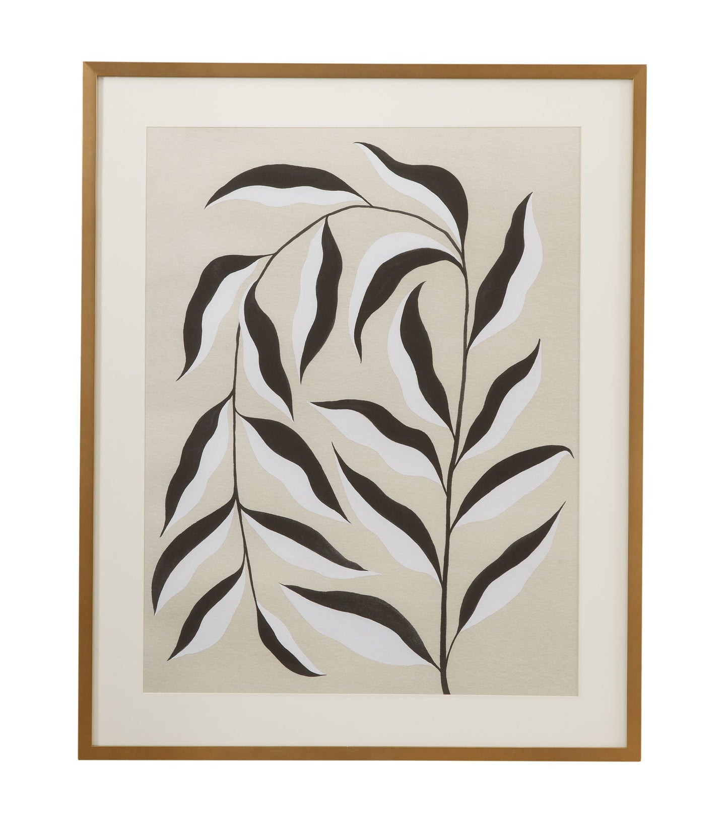 Emerging Weeds II Framed Print - Gray
