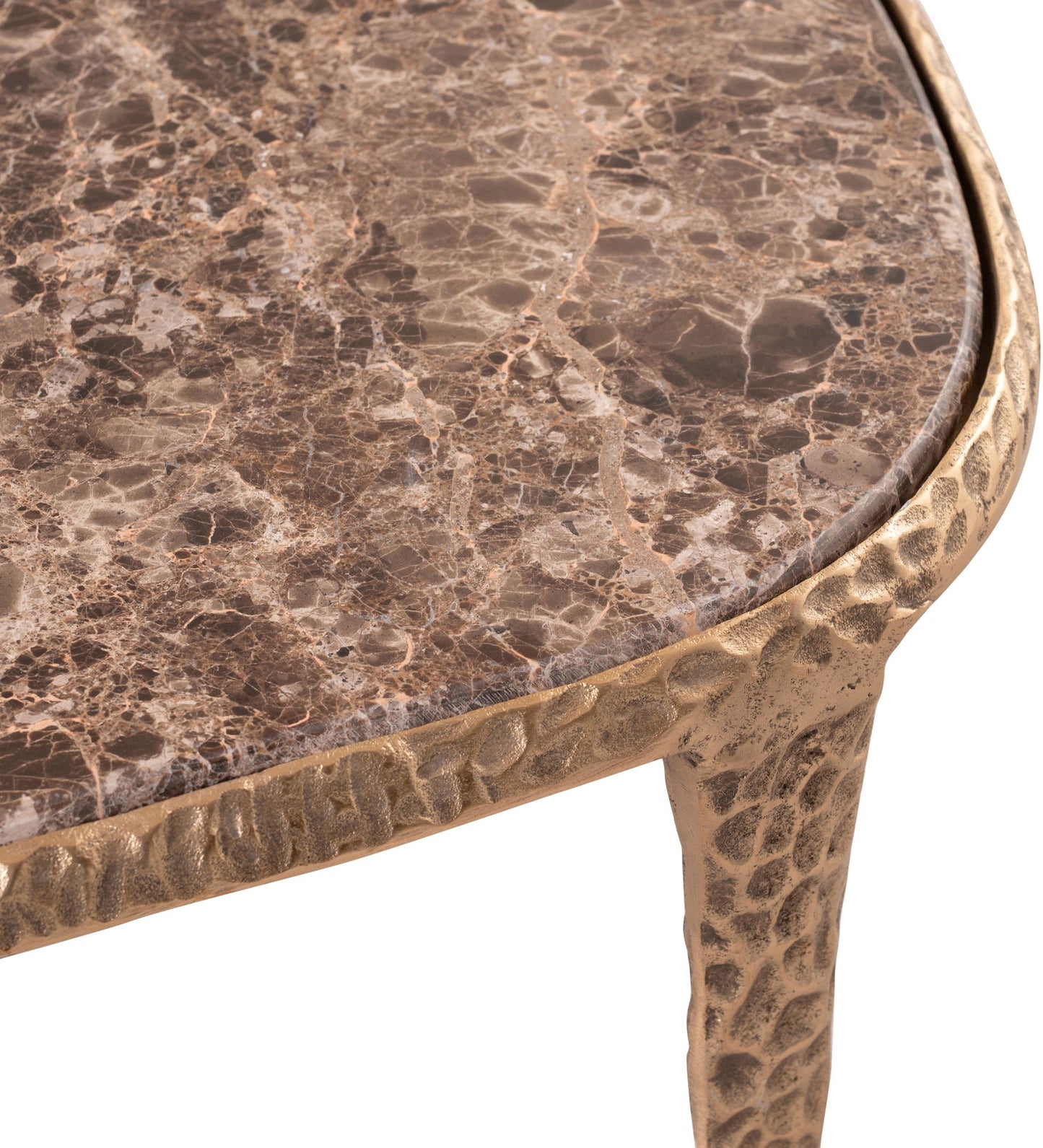 Gild - Aluminum Base And Genuine Marble Top Table