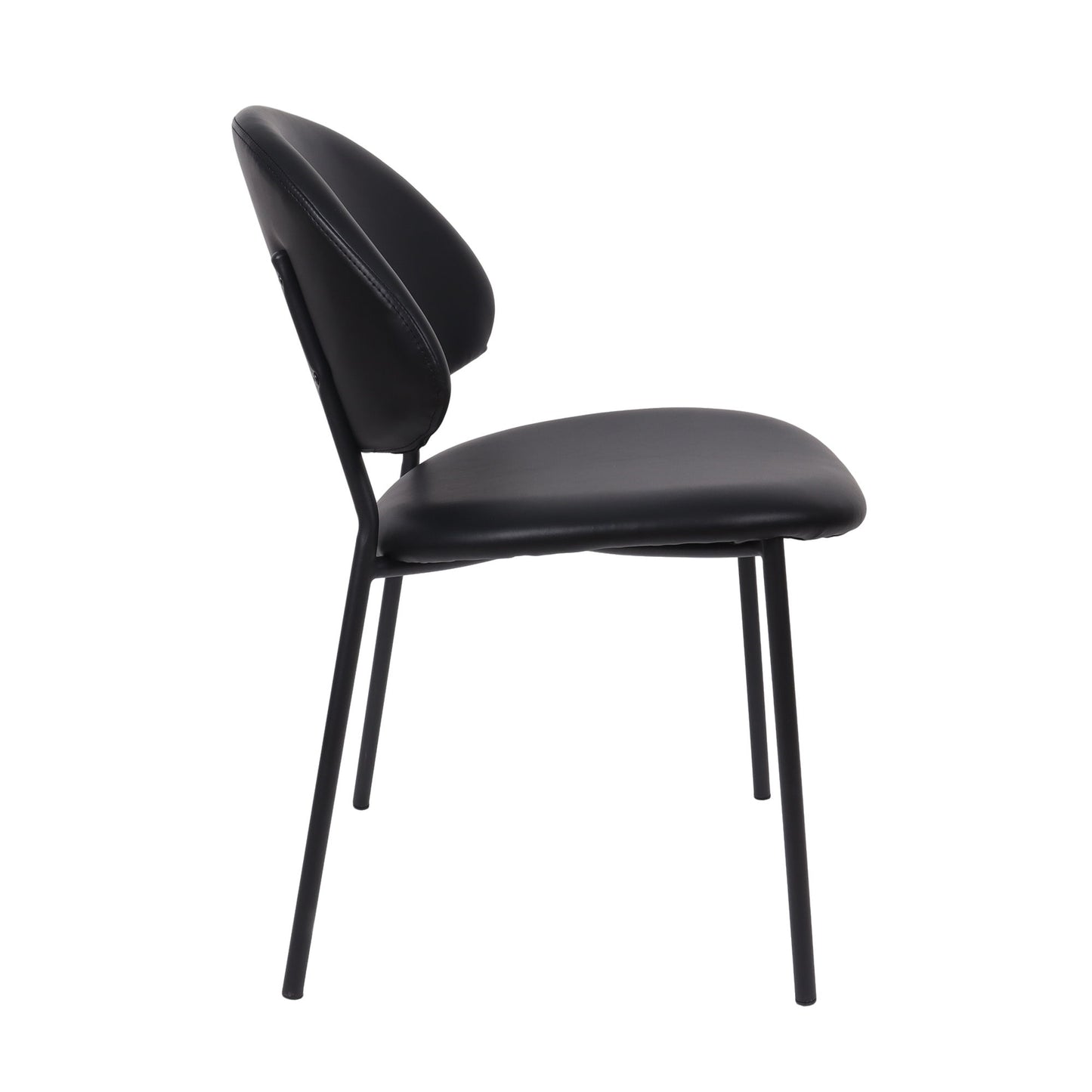 Manhattan Haven - Vegan Leather Metal Side Chair (Set of 4)