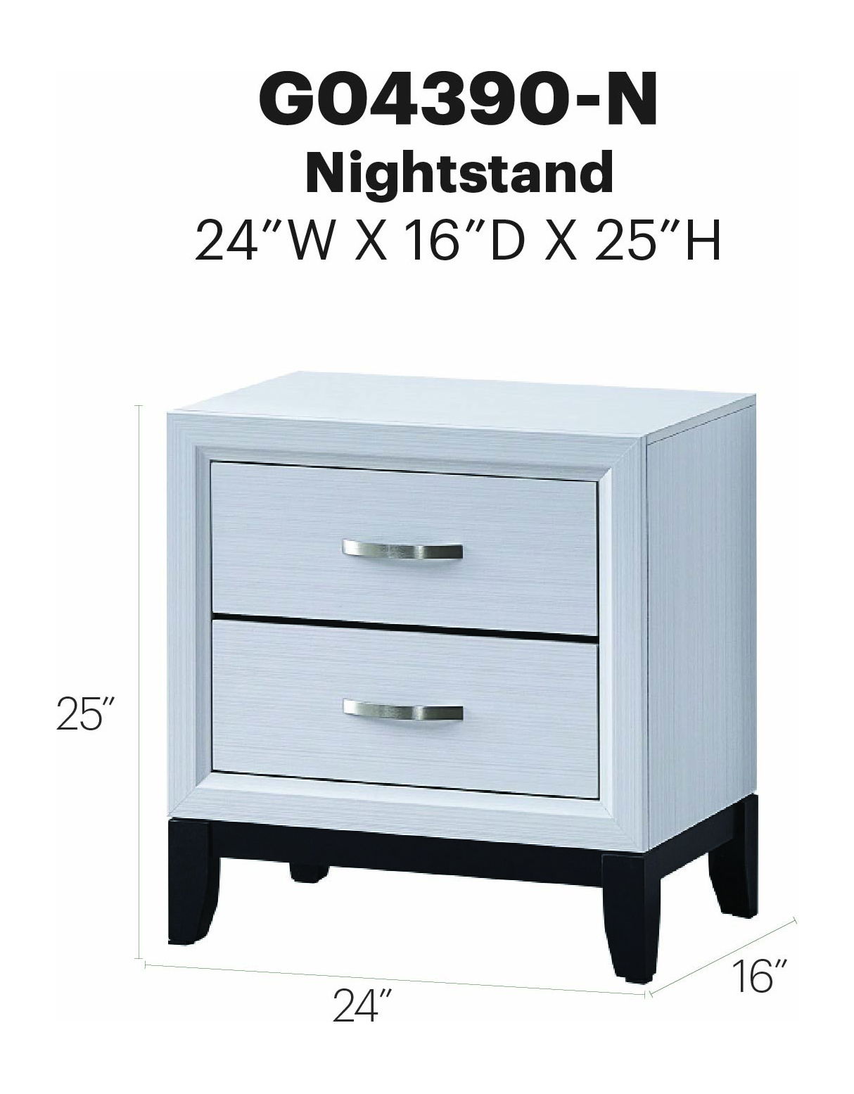 Glory Furniture - Glasgow - Nightstand