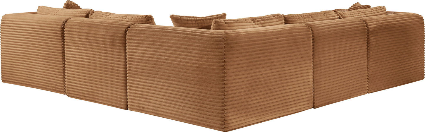 Shaggy - Fabric 5 Piece Modular Corner Sectional