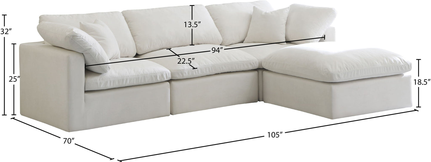 Plush - 4 Piece Modular Sectional