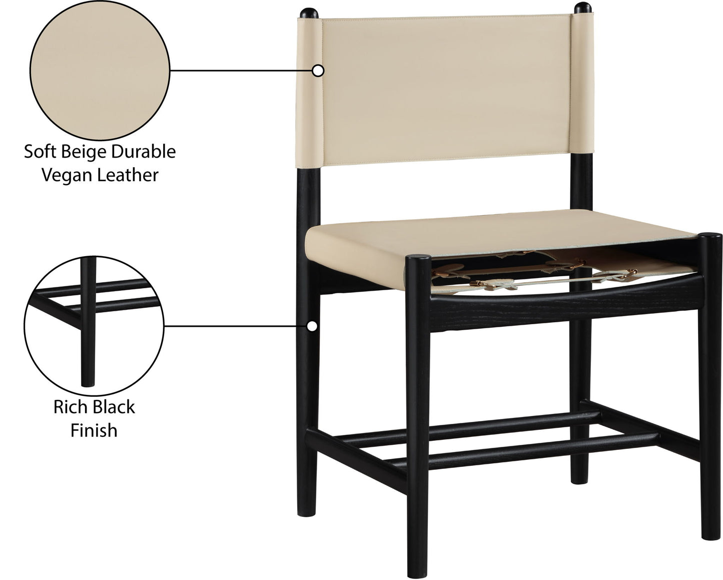 Rawlins - Dining Chair (Set of 2) - Black Frame