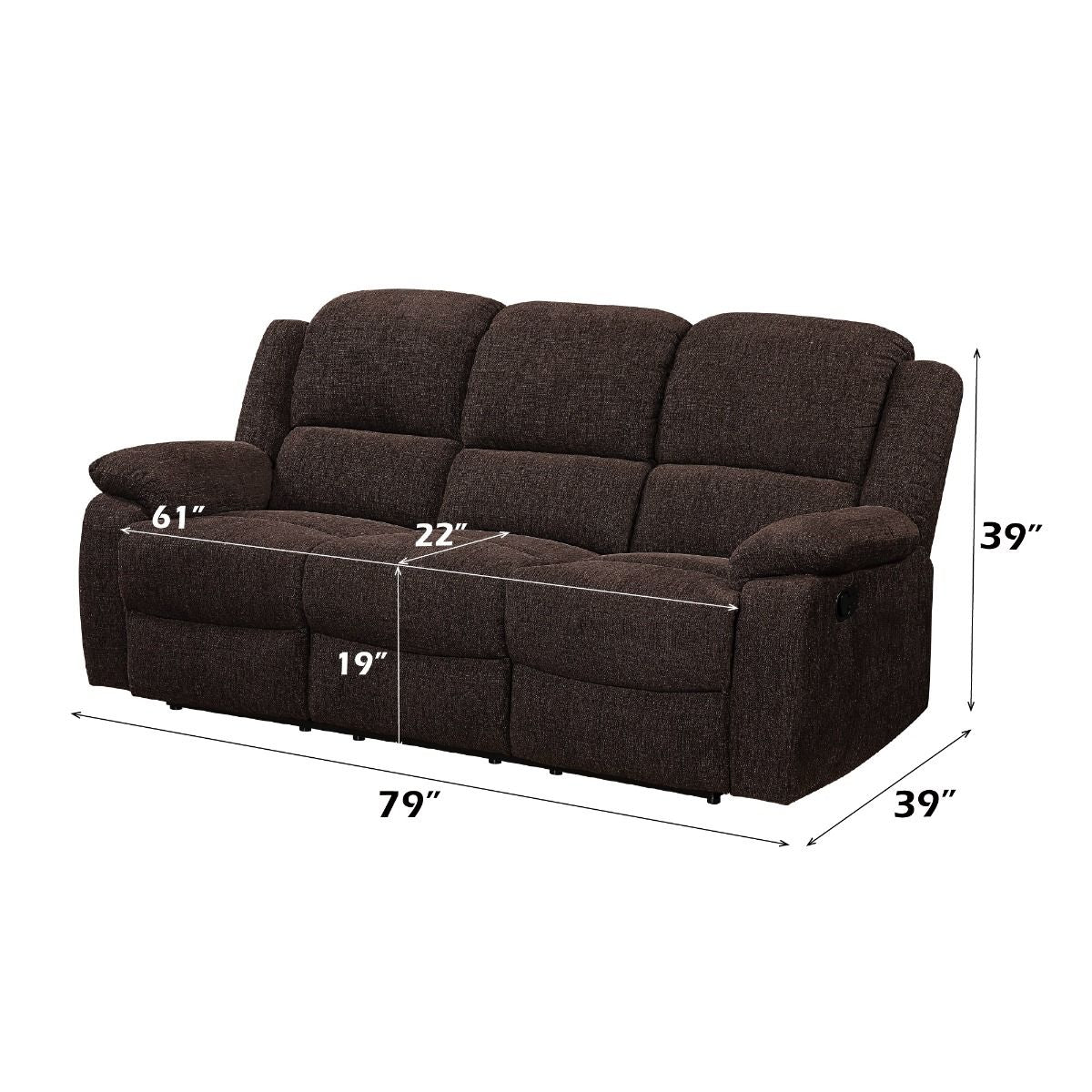 Madden - Motion Sofa - Brown Chenille