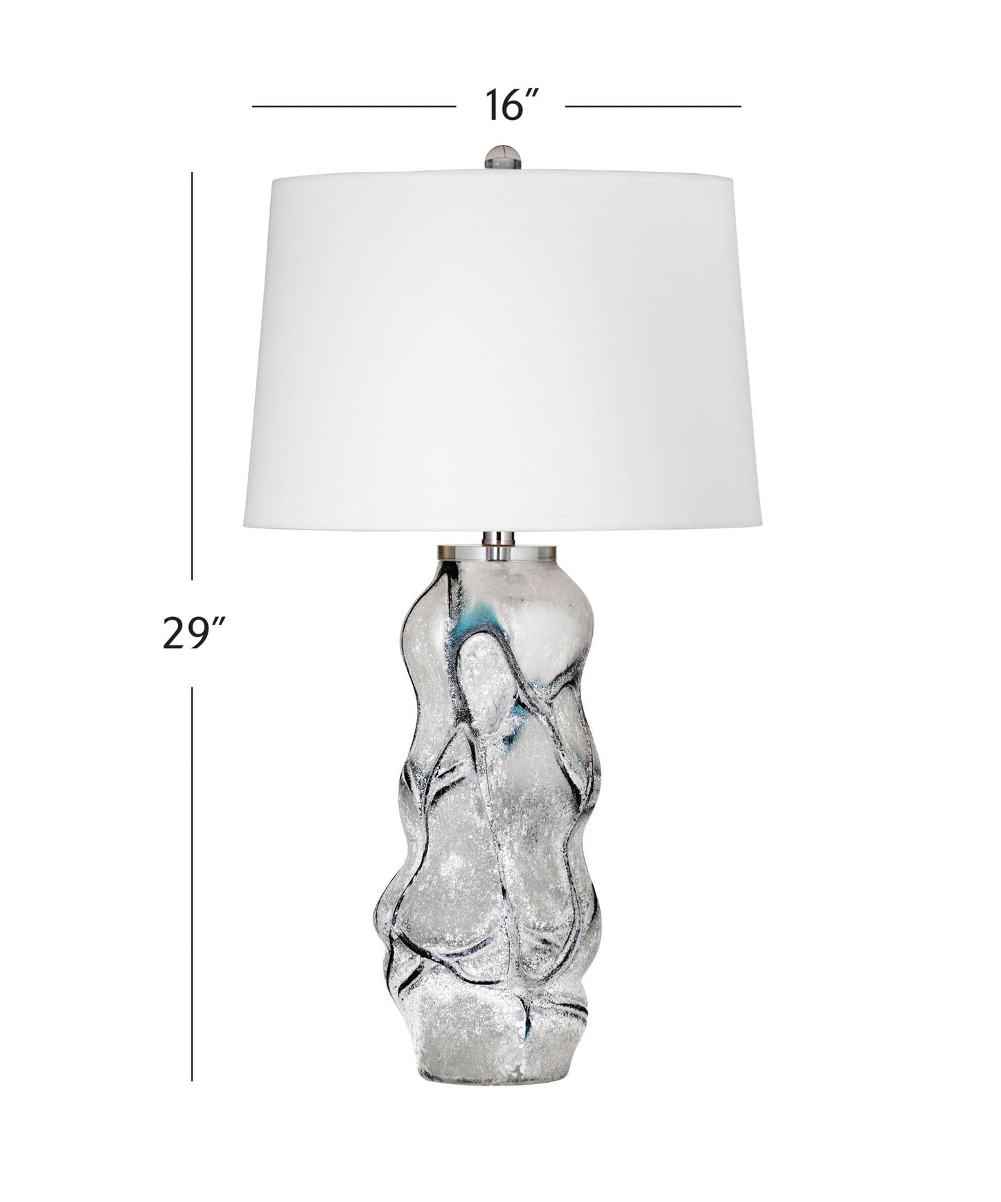 Ion - Table Lamp - Pearl Silver / White