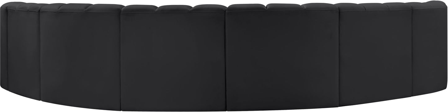 Arc - Faux Leather 8 Piece U-Shaped Modular Sofa