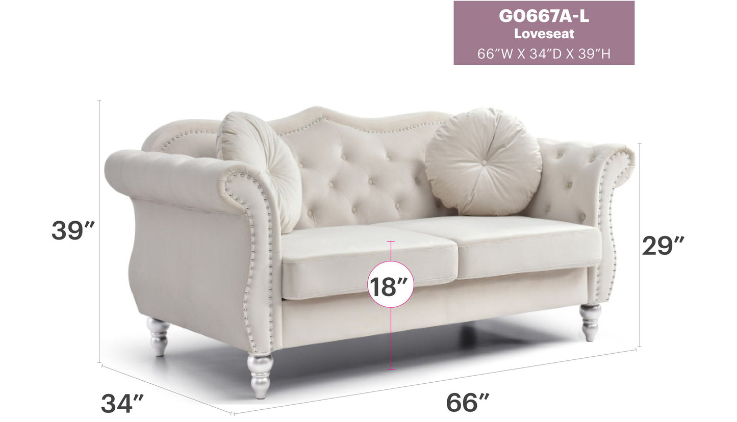 Glory Furniture - Hollywood - Loveseat
