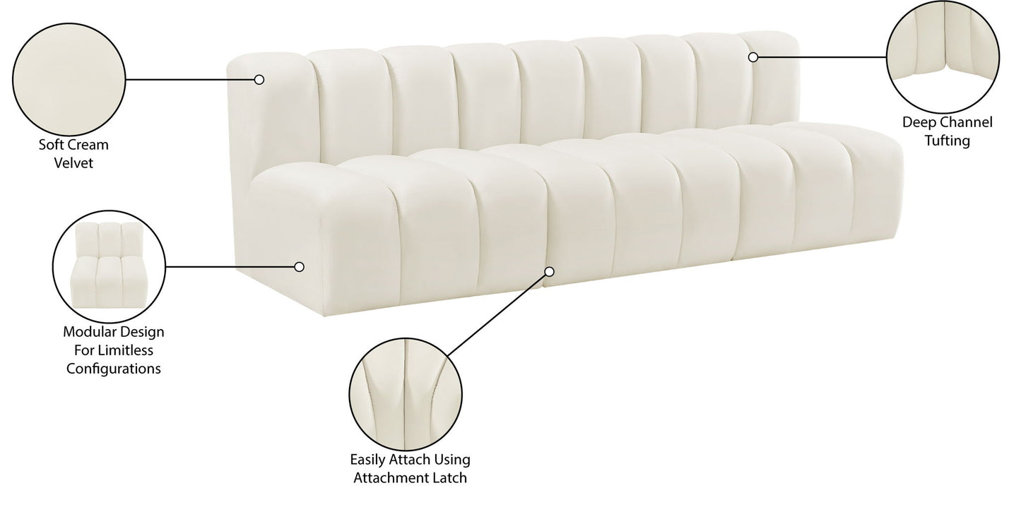 Arc - Velvet 3 Seats Modular Sofa