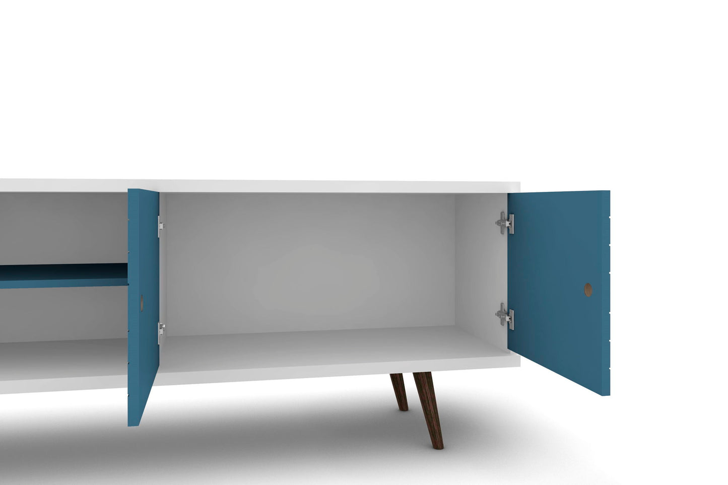 Manhattan Liberty - 63" TV Stand With White Frame