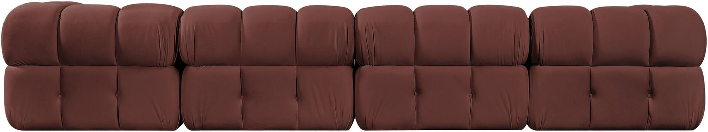 Orin - Fabric Velvet 4 Piece Modular Sofa