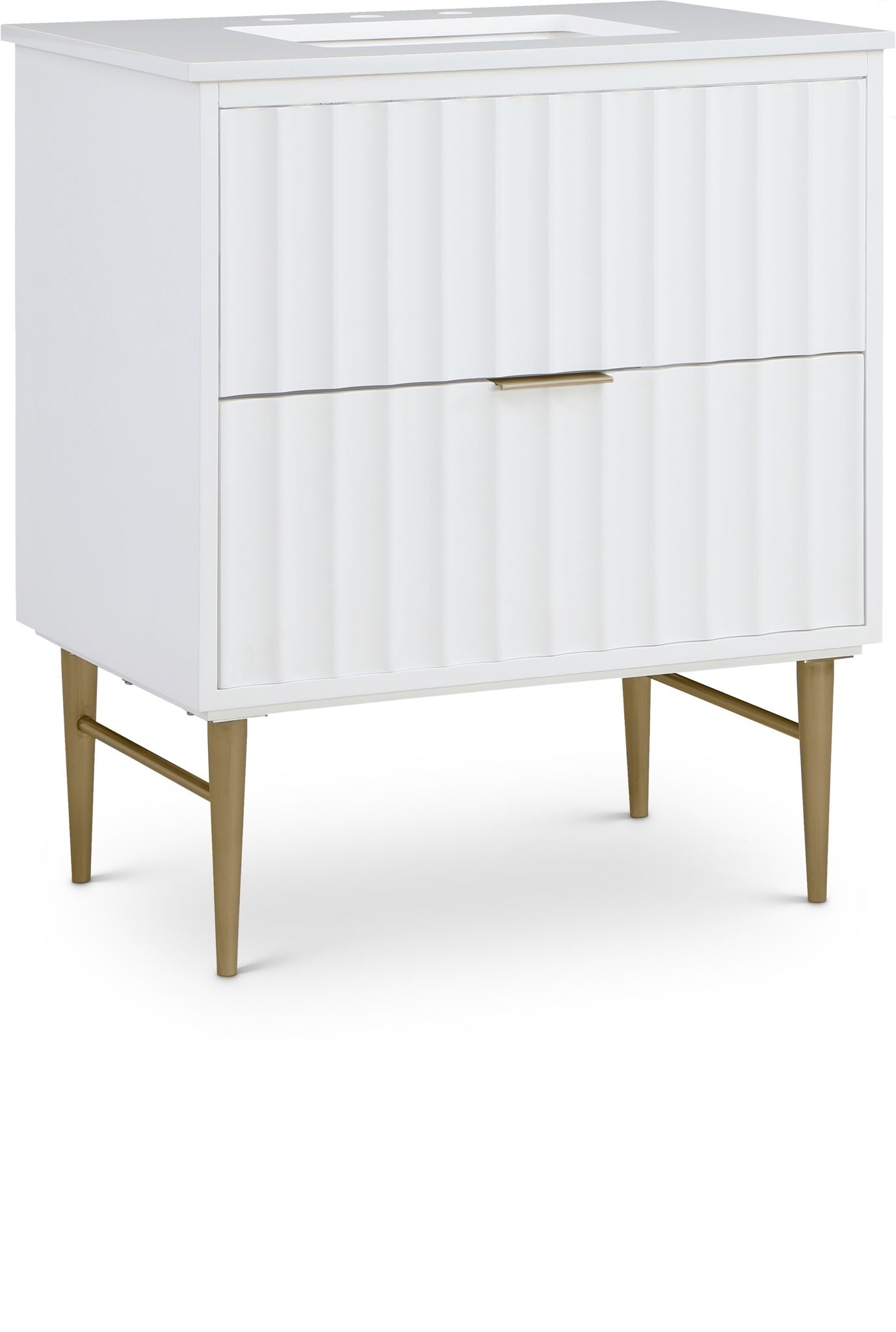 Modernist - Bathroom Vanity With Gold Legs