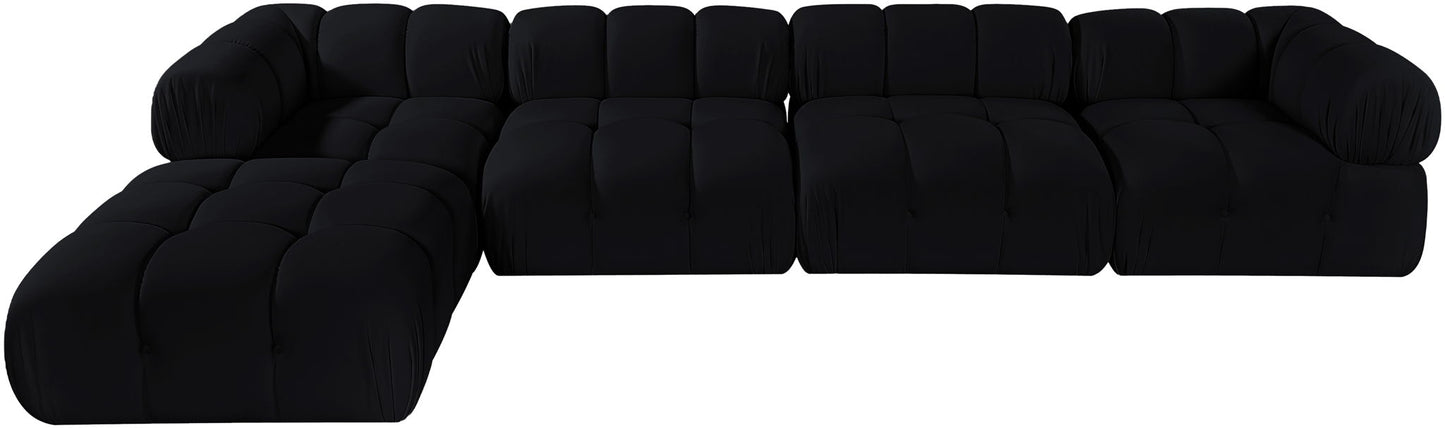 Orin - Fabric Velvet 5 Piece Modular Sectional