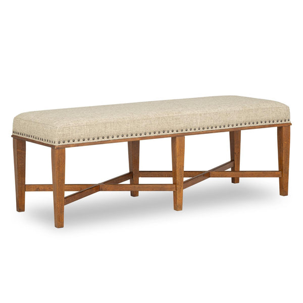 Echelon - Upholstered Bed Bench - Heritage Walnut