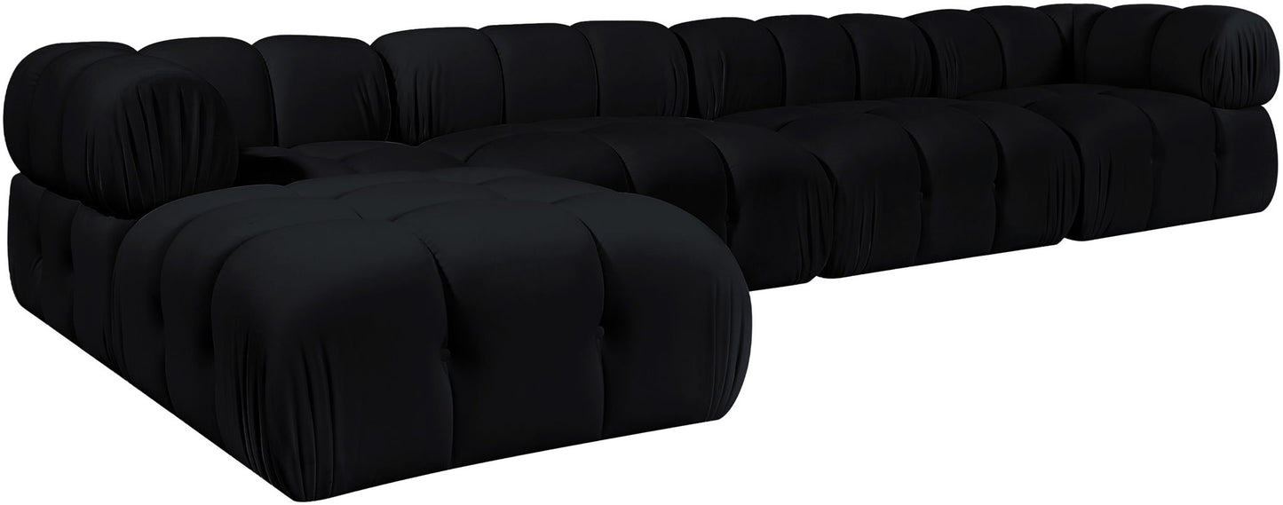 Orin - Fabric Velvet 5 Piece Modular Sectional
