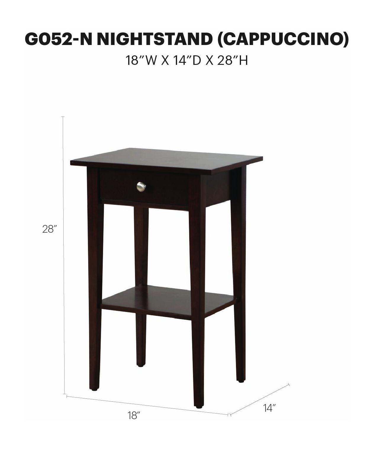 Glory Furniture - Dalton - Nightstand