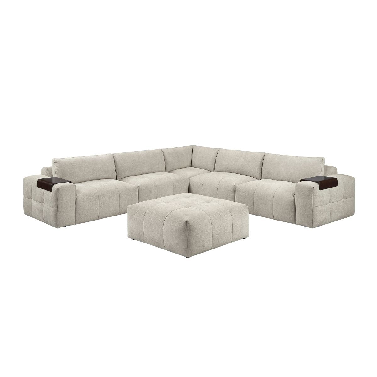 Tidal 6-Piece Modular Sectional with Ottoman