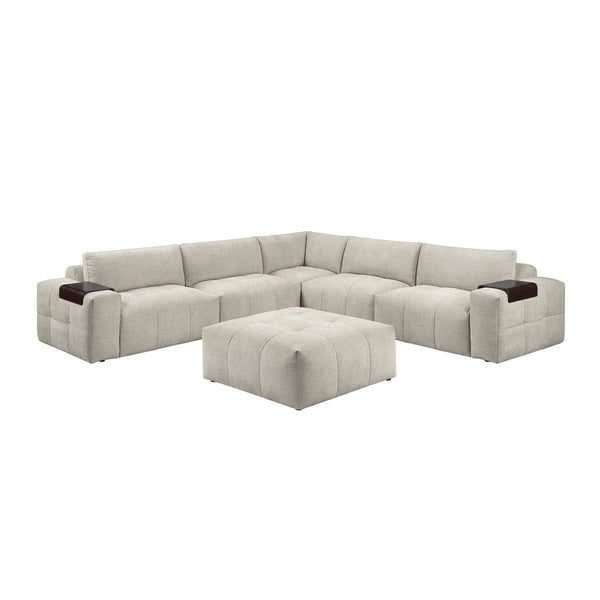 Tidal 6-Piece Modular Sectional with Ottoman