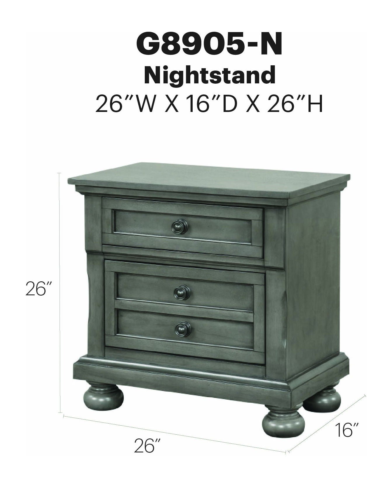 Glory Furniture - Meade - Nightstand