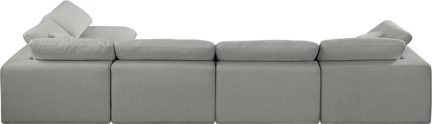 Comfy - 5 Piece Linen Modular Sectional