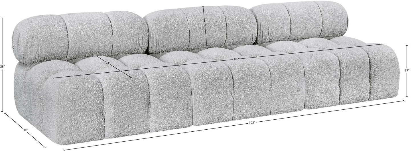 Ames - 3 Seat Modular Armless Sofa