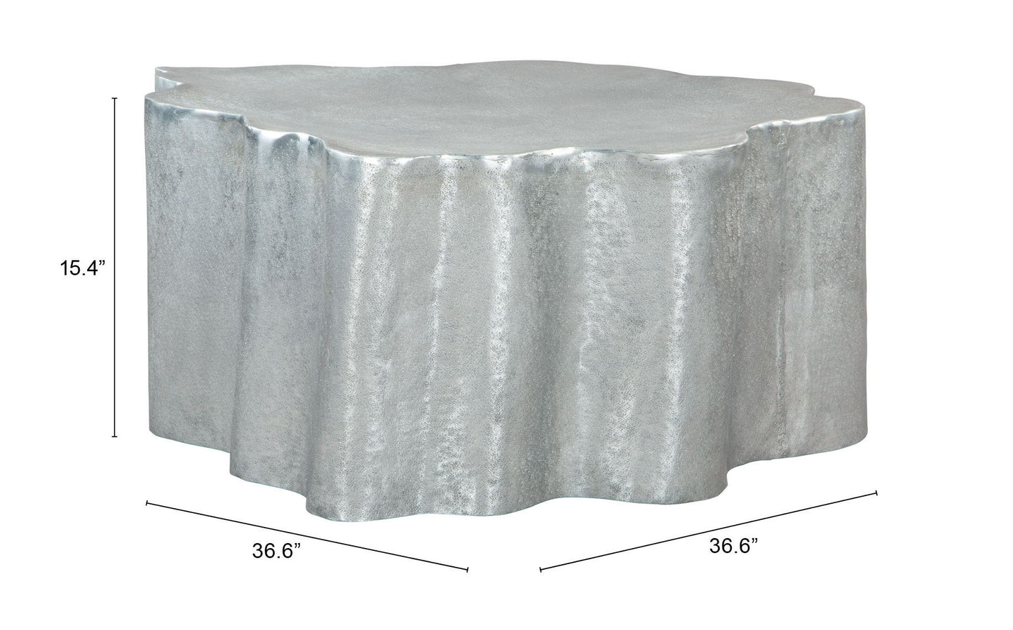 Kortha - Coffee Table - Antique Silver