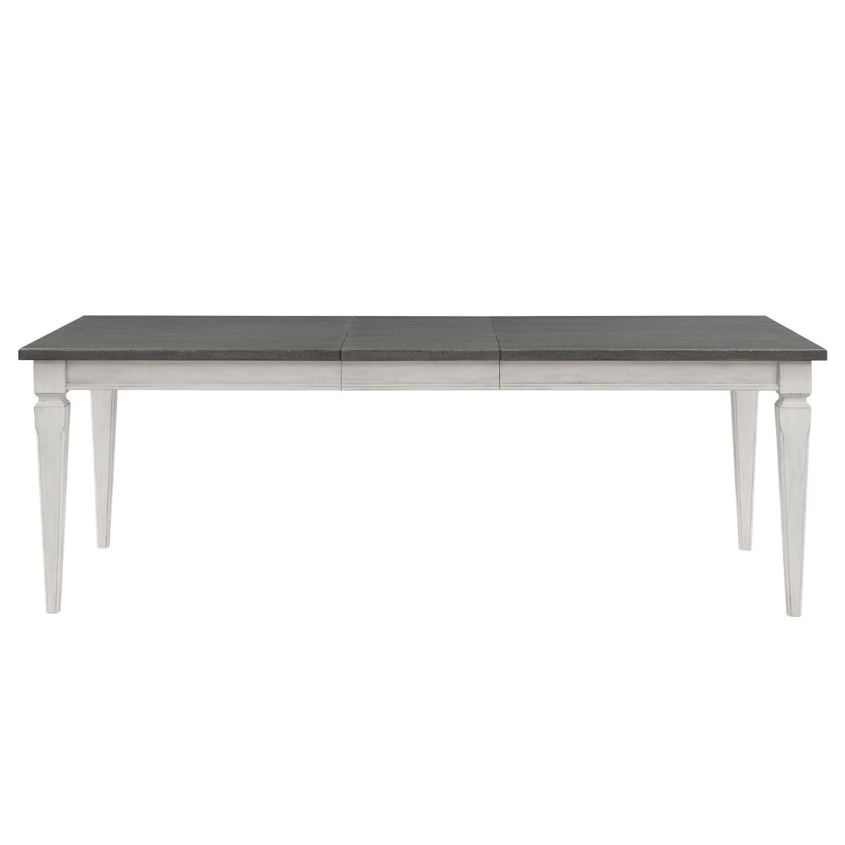 Katia - Dining Table With Leaf - Rustic Gray & Weathered White
