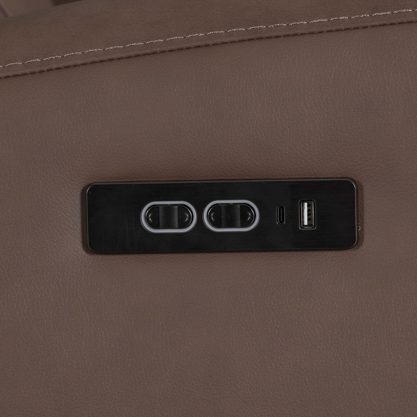 Beckham - Loveseat With Console P2 & ZG - Brown