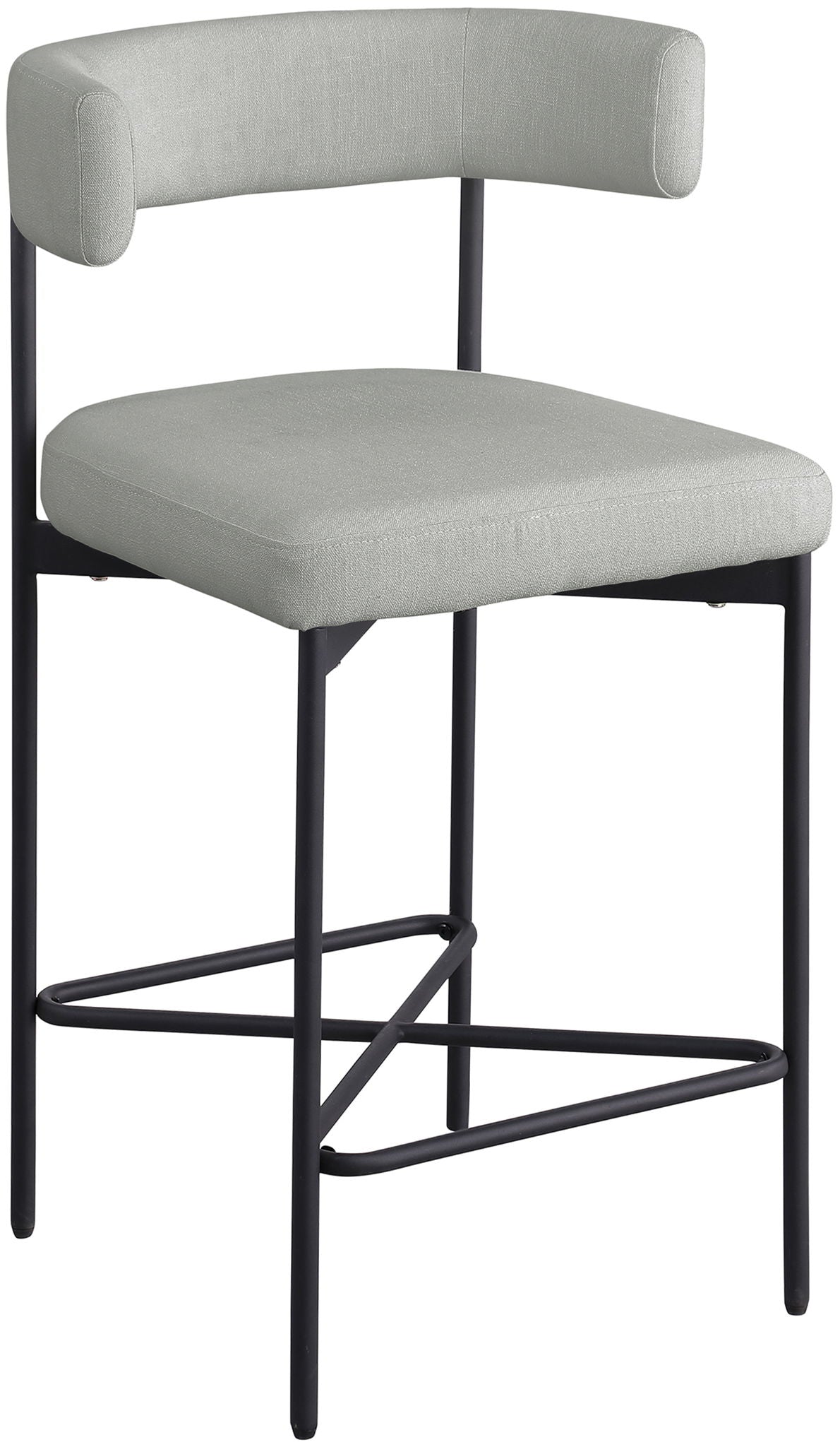 Rivage - Durable Stool With Black Frame (Set of 2)