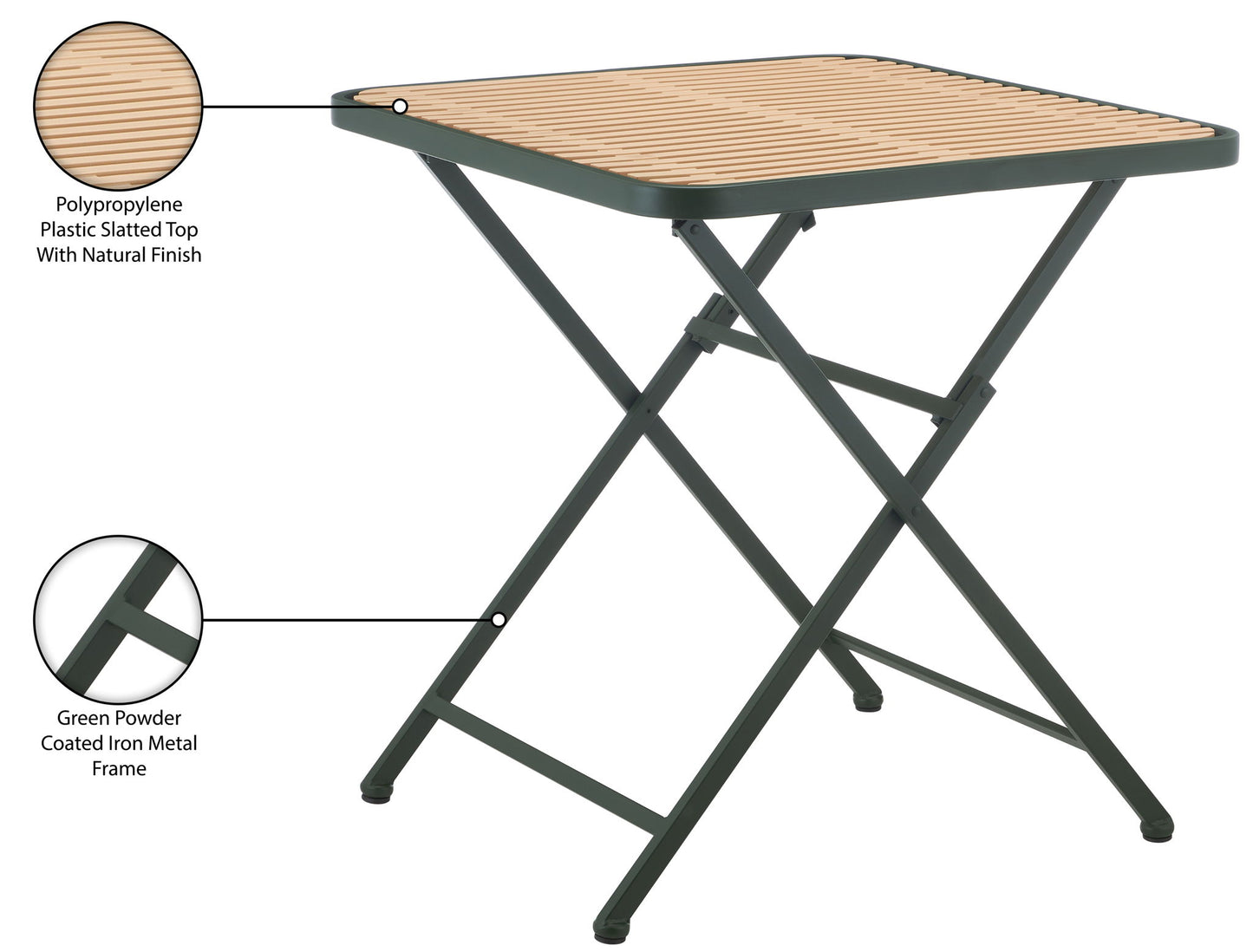 Marilla - Iron Outdoor Dining Table