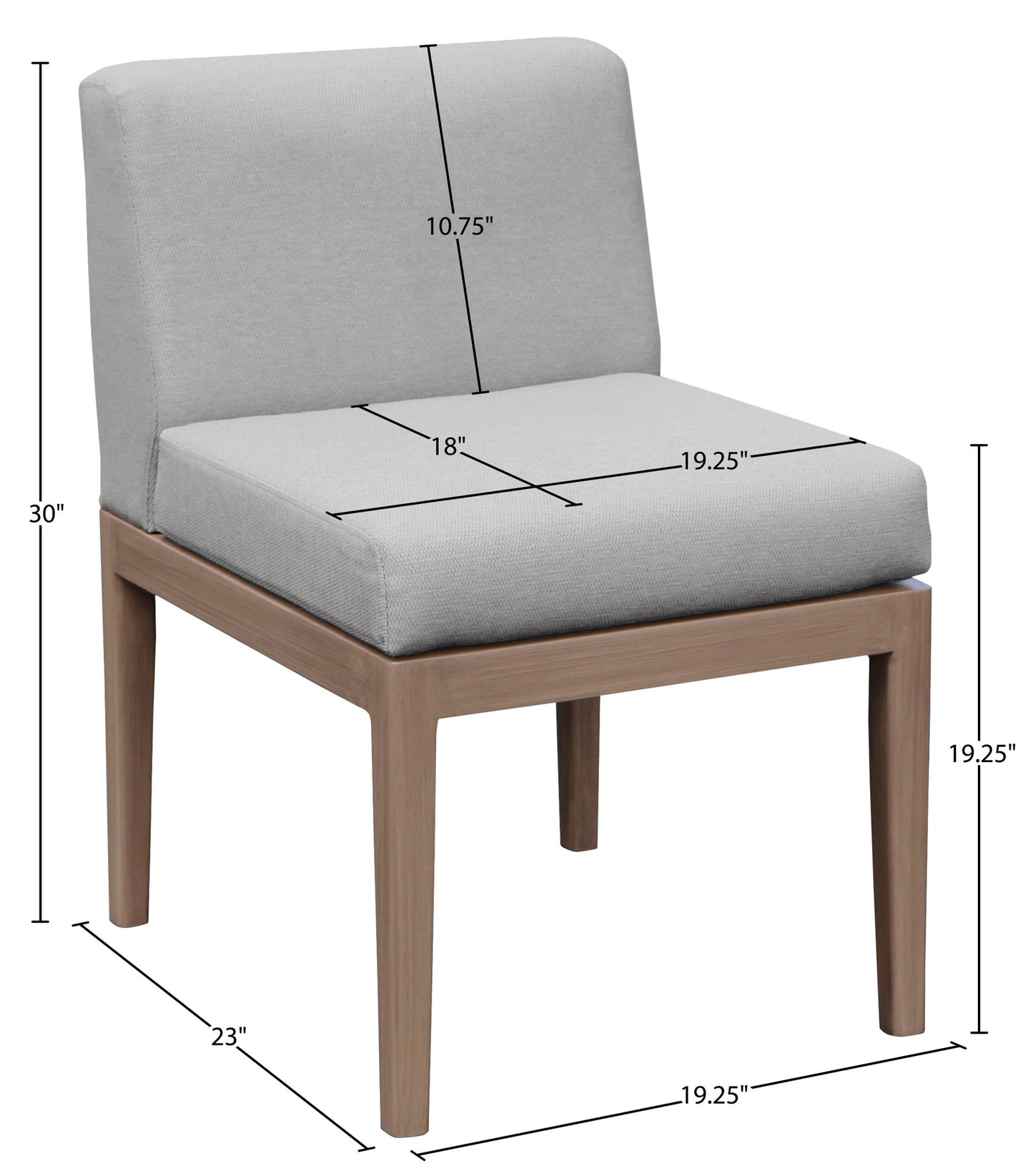 Solace - Olefin Performance Fabric Outdoor Patio Dining Side Chair