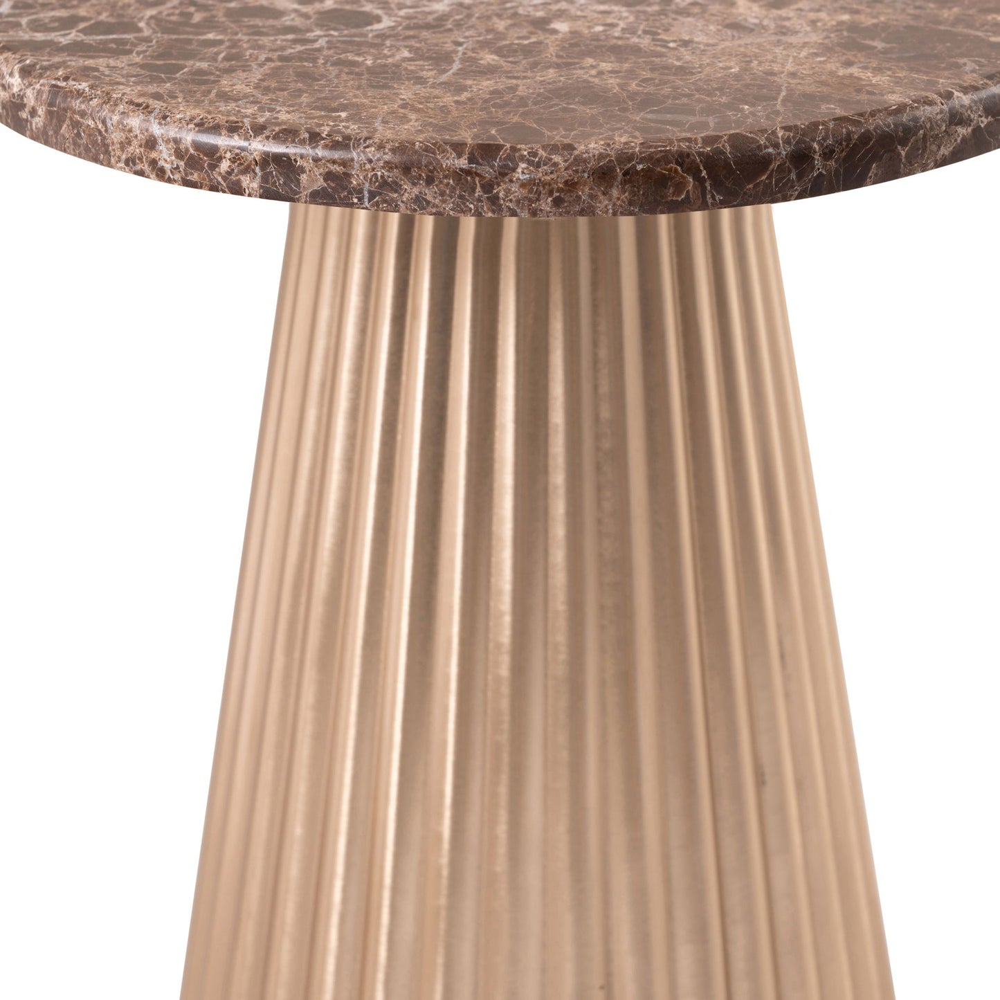 Cindra - Genuine Marble Top And Iron Base Table