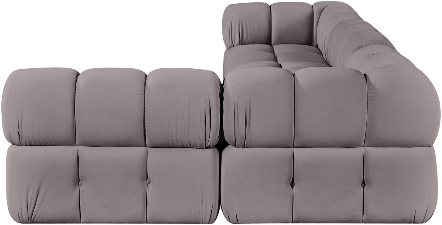 Orin - Fabric Velvet 4 Piece Modular Sectional