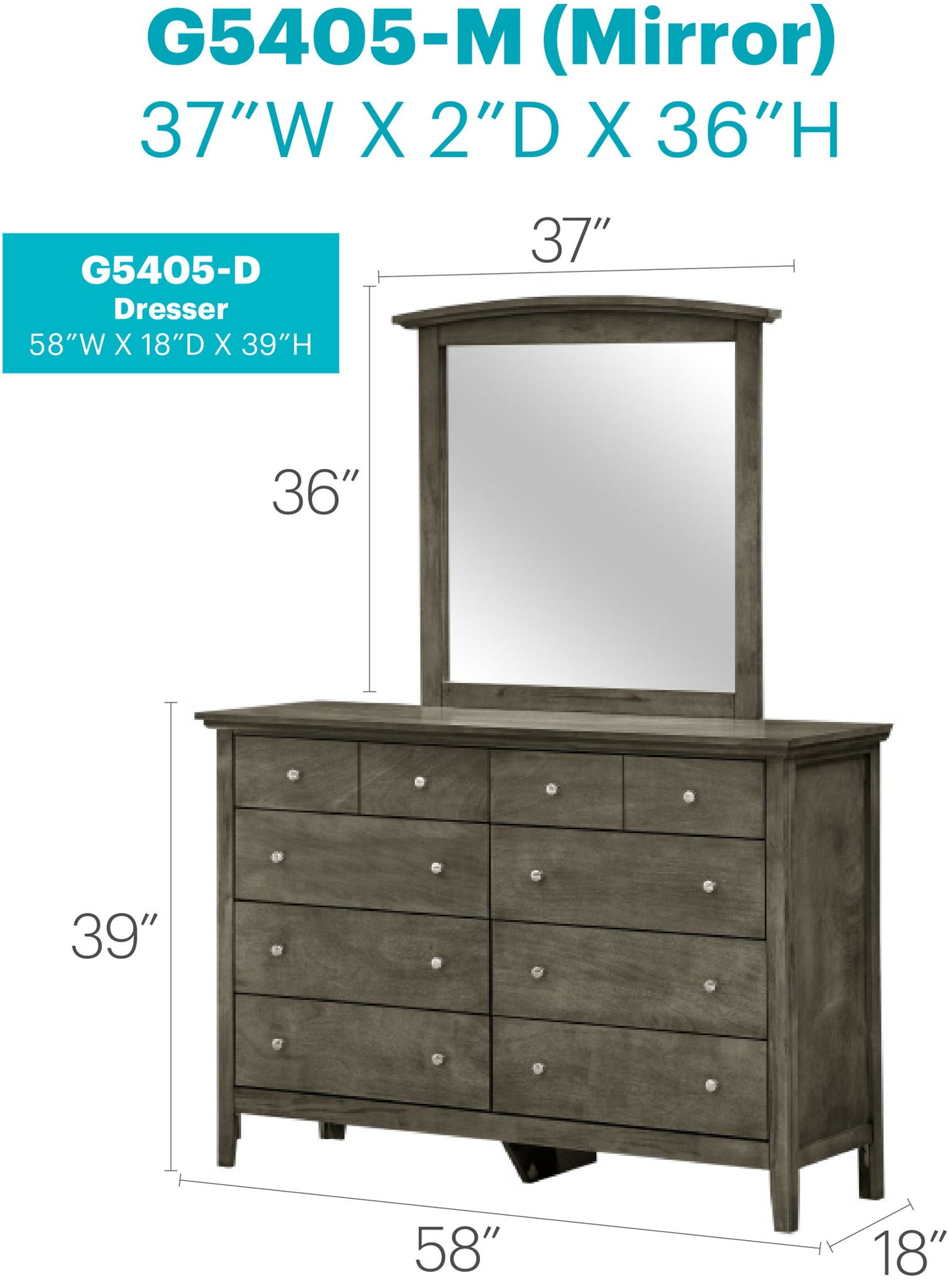 Glory Furniture - Hammond - Dresser