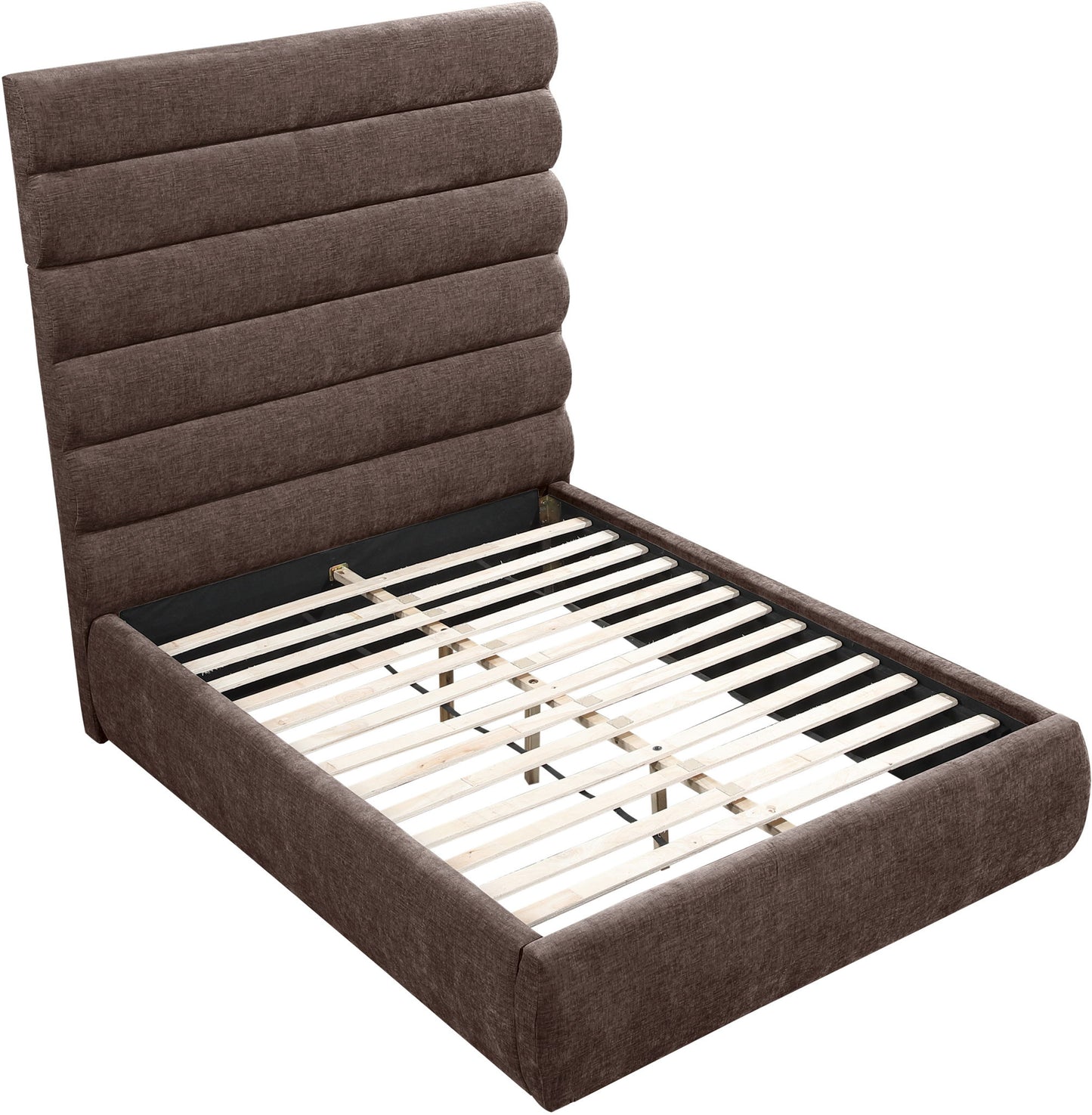 Adam - Chenille Fabric Bed With 70.5" Headboard