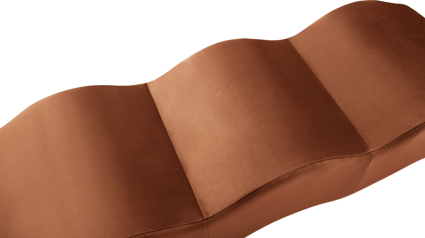 Wave - Velvet Bench