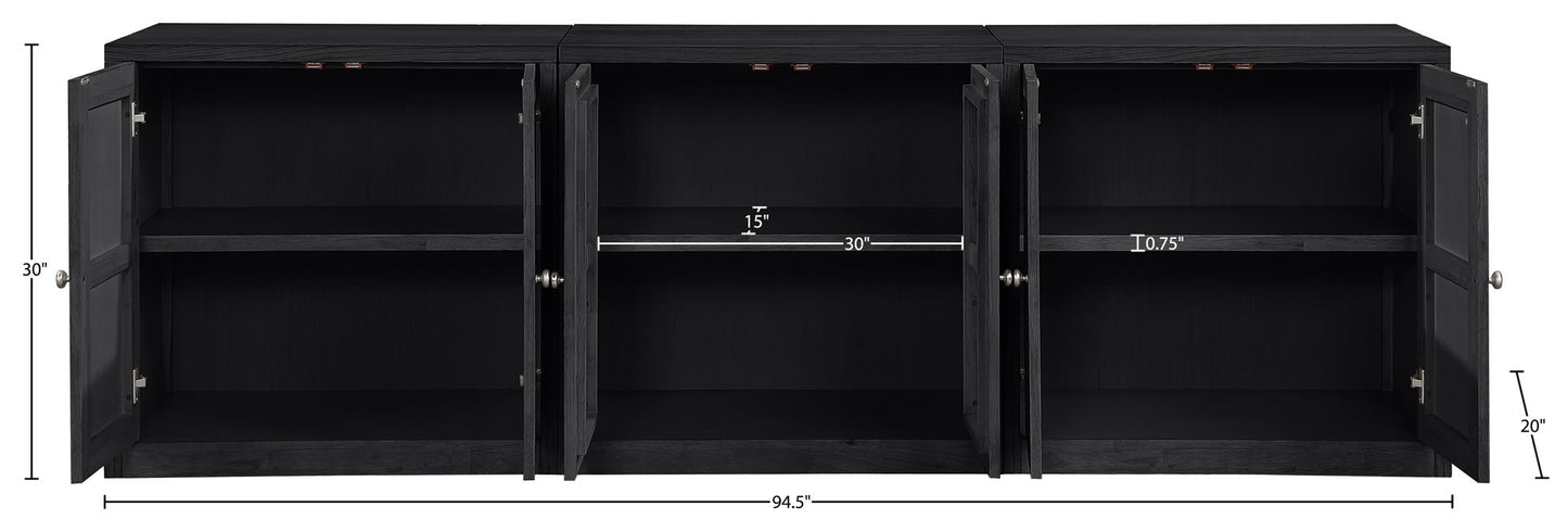 Vero - Solid Wood And Oak Venee Sideboard/Buffet