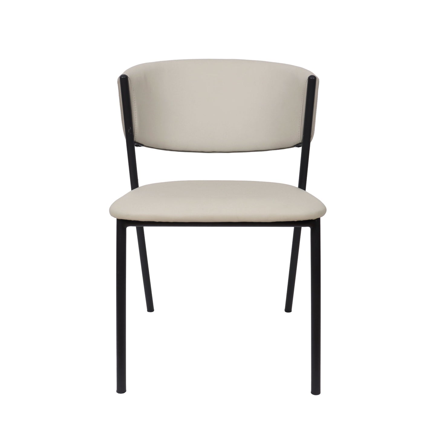 Manhattan Drift - Vegan Leather Metal Side Chair (Set of 4)