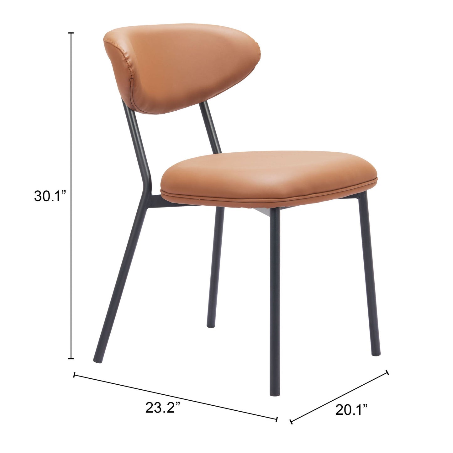 Rorun - Dining Chair (Set of 4) - Brown