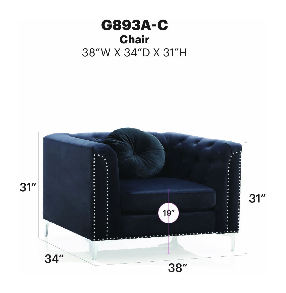 Glory Furniture - Pompano - Chair