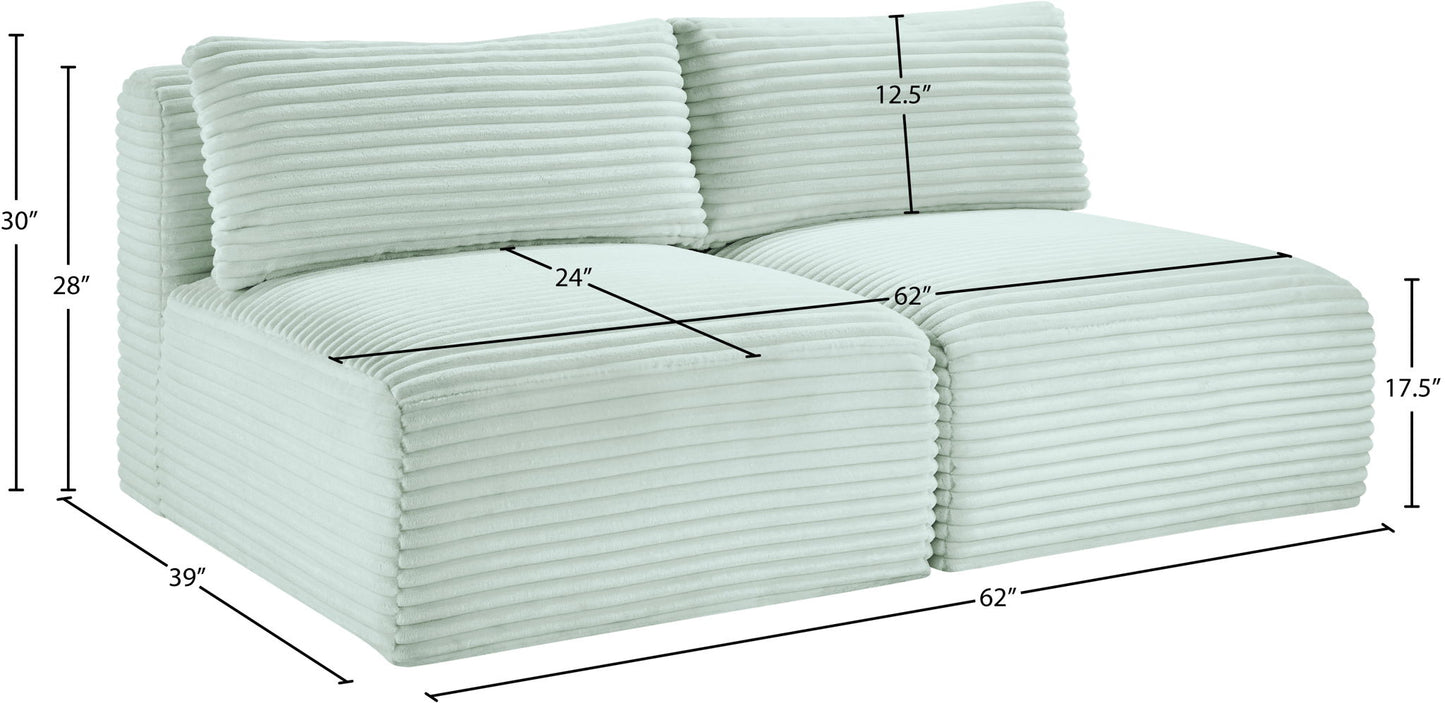 Shaggy - 2 Seat Modular Armless Sofa
