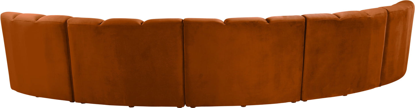 Infinity - 5 Piece Velvet Modular Sectional